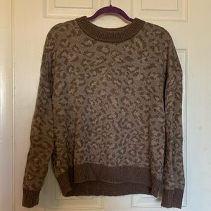 Aerie cheetah sweater